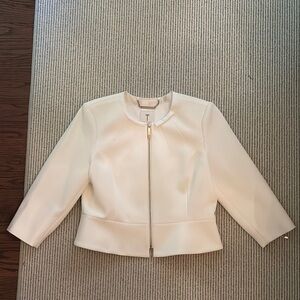 Ted Baker White Cropped Jacket